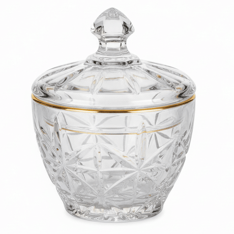 AKDC Mini Glass Sugar Bowl with Lid Small Condiment Container for Sugar and Spices 10 x 8 cm - Al Kabayel Discount CentreAKDC Mini Glass Sugar Bowl with Lid Small Condiment Container for Sugar and Spices 10 x 8 cmJars & Food SaversAKDCAl Kabayel Discount Centre