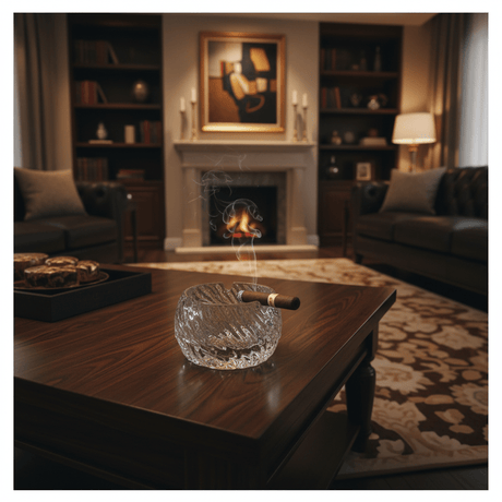 AKDC Mini Round Glass Ashtray with Artistic Design – Small Size Durable Glass Ashtray for Personal Use (8.5 cm) - Al Kabayel Discount CentreAKDC Mini Round Glass Ashtray with Artistic Design – Small Size Durable Glass Ashtray for Personal Use (8.5 cm)AshtraysAKDCAl Kabayel Discount Centre