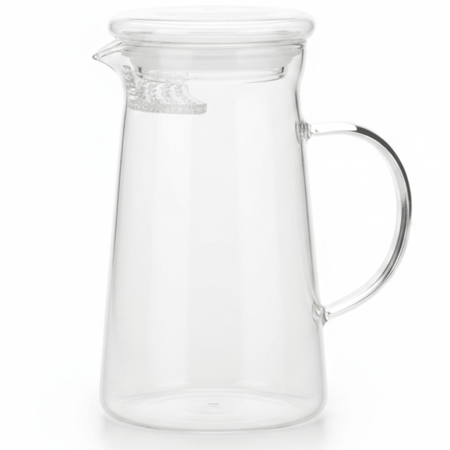 AKDC Minimalist Clear Glass Tea Server – Sleek Modern Tea Pouring Pot (17×8 cm) - Al Kabayel Discount CentreAKDC Minimalist Clear Glass Tea Server – Sleek Modern Tea Pouring Pot (17×8 cm)Tea/Coffee PotsAKDCAl Kabayel Discount Centre
