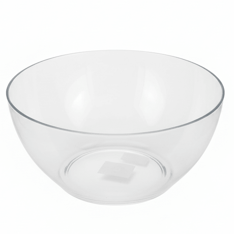 AKDC Minimalist Round Clear Acrylic Serving Bowl for Salads, Fruits and Snacks – Modern Multipurpose Design 25 cm - Al Kabayel Discount CentreAKDC Minimalist Round Clear Acrylic Serving Bowl for Salads, Fruits and Snacks – Modern Multipurpose Design 25 cmBowlsAKDCAl Kabayel Discount Centre