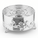 AKDC Minimalist Round Silver Metal Teapot Warmer for Tea Serving and Heat Retention – 18x8cm - Al Kabayel Discount CentreAKDC Minimalist Round Silver Metal Teapot Warmer for Tea Serving and Heat Retention – 18x8cmKitchen Utensils & GadgetsAKDCAl Kabayel Discount Centre