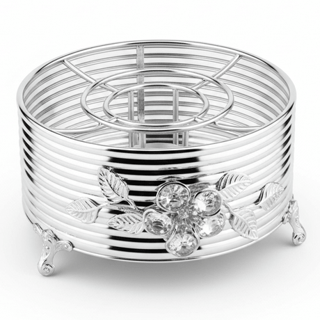 AKDC Minimalist Round Silver Metal Teapot Warmer for Tea Serving and Heat Retention – 18x8cm - Al Kabayel Discount CentreAKDC Minimalist Round Silver Metal Teapot Warmer for Tea Serving and Heat Retention – 18x8cmKitchen Utensils & GadgetsAKDCAl Kabayel Discount Centre