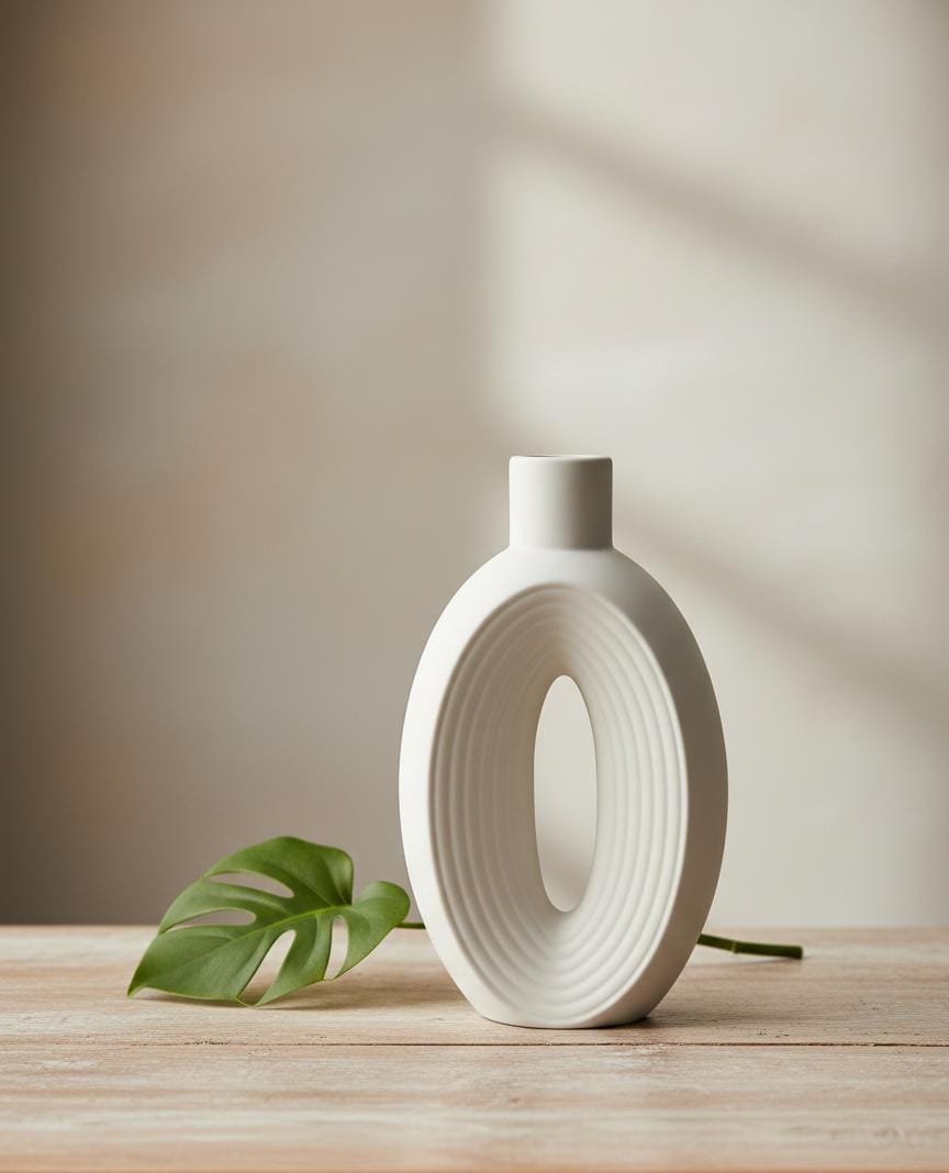 AKDC Minimalist White Ceramic Decorative Vase – 26×15 cm - Al Kabayel Discount CentreAKDC Minimalist White Ceramic Decorative Vase – 26×15 cmFlower/Plant PotsAKDCAl Kabayel Discount Centre