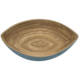AKDC Modern Bamboo Oval Shape Serving Bowl - 19cmX15cmX4cm - Blue&Bamboo - Al Kabayel Discount CentreAKDC Modern Bamboo Oval Shape Serving Bowl - 19cmX15cmX4cm - Blue&BambooBowlsAKDCAl Kabayel Discount Centre