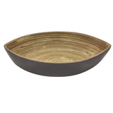 AKDC Modern Bamboo Oval Shape Serving Bowl - 19cmX15cmX4cm - CadetBlue&Bamboo - Al Kabayel Discount CentreAKDC Modern Bamboo Oval Shape Serving Bowl - 19cmX15cmX4cm - CadetBlue&BambooBowlsAKDCAl Kabayel Discount Centre