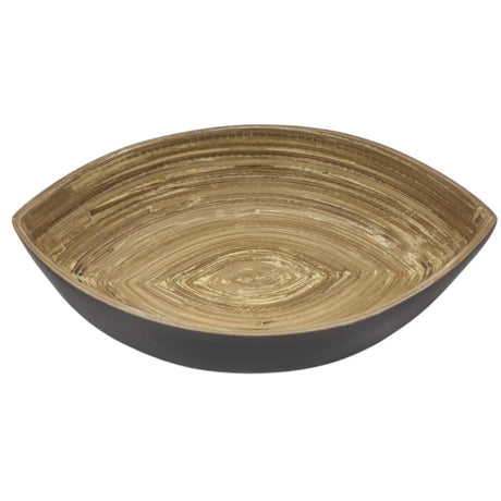 AKDC Modern Bamboo Oval Shape Serving Bowl - 19cmX15cmX4cm - CadetBlue&Bamboo - Al Kabayel Discount CentreAKDC Modern Bamboo Oval Shape Serving Bowl - 19cmX15cmX4cm - CadetBlue&BambooBowlsAKDCAl Kabayel Discount Centre