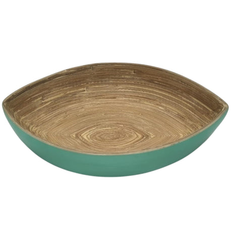 AKDC Modern Bamboo Oval Shape Serving Bowl - 19cmX15cmX4cm - Green&Bamboo - Al Kabayel Discount CentreAKDC Modern Bamboo Oval Shape Serving Bowl - 19cmX15cmX4cm - Green&BambooBowlsAKDCAl Kabayel Discount Centre