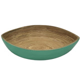 AKDC Modern Bamboo Oval Shape Serving Bowl - 19cmX15cmX4cm - Green&Bamboo - Al Kabayel Discount CentreAKDC Modern Bamboo Oval Shape Serving Bowl - 19cmX15cmX4cm - Green&BambooBowlsAKDCAl Kabayel Discount Centre