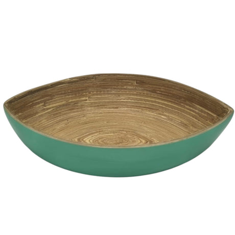 AKDC Modern Bamboo Oval Shape Serving Bowl - 19cmX15cmX4cm - Green&Bamboo - Al Kabayel Discount CentreAKDC Modern Bamboo Oval Shape Serving Bowl - 19cmX15cmX4cm - Green&BambooBowlsAKDCAl Kabayel Discount Centre