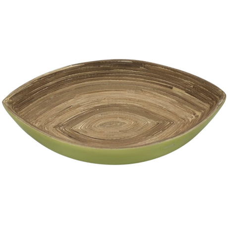AKDC Modern Bamboo Oval Shape Serving Bowl - 26cmX22cmX5cm - LightGreen&Bamboo - Al Kabayel Discount CentreAKDC Modern Bamboo Oval Shape Serving Bowl - 26cmX22cmX5cm - LightGreen&BambooBowlsAKDCAl Kabayel Discount Centre