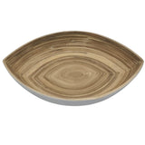 AKDC Modern Bamboo Oval Shape Serving Bowl - 26cmX22cmX5cm - White&Bamboo - Al Kabayel Discount CentreAKDC Modern Bamboo Oval Shape Serving Bowl - 26cmX22cmX5cm - White&BambooBowlsAKDCAl Kabayel Discount Centre