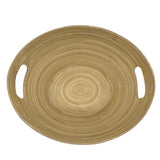 AKDC Modern Bamboo Oval Shape Serving Bowl With Handle - 29cmX25cmX10cm - CadetBlue&Bamboo - Al Kabayel Discount CentreAKDC Modern Bamboo Oval Shape Serving Bowl With Handle - 29cmX25cmX10cm - CadetBlue&BambooBowlsAKDCAl Kabayel Discount Centre