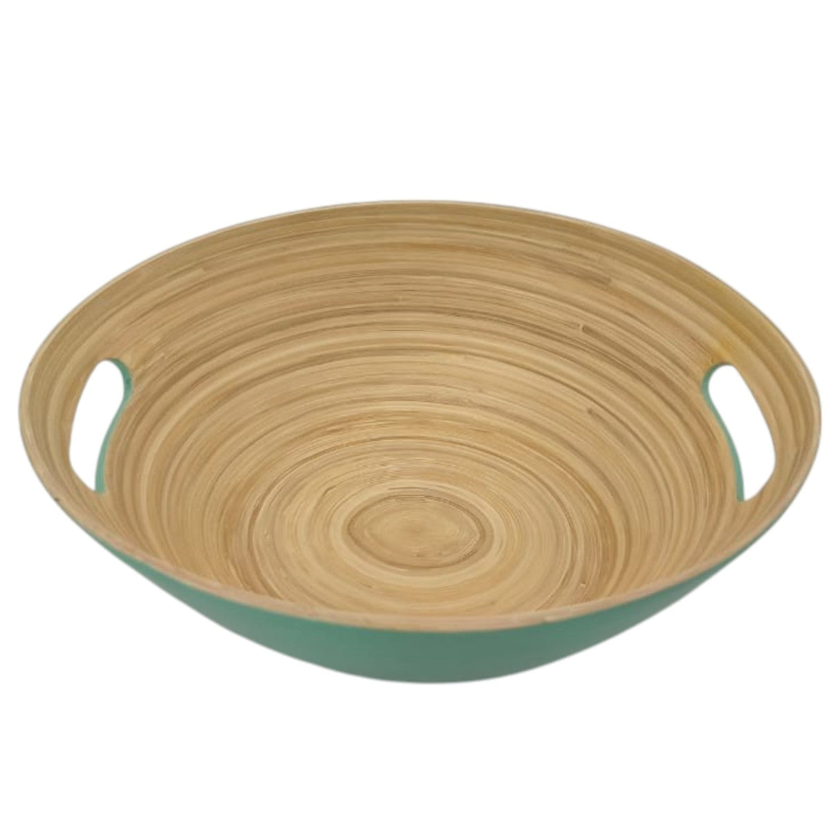 AKDC Modern Bamboo Oval Shape Serving Bowl With Handle - 29cmX25cmX10cm - Green&Bamboo - Al Kabayel Discount CentreAKDC Modern Bamboo Oval Shape Serving Bowl With Handle - 29cmX25cmX10cm - Green&BambooBowlsAKDCAl Kabayel Discount Centre
