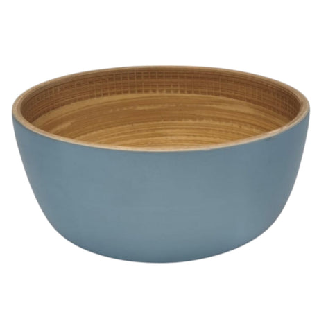 AKDC Modern Bamboo Round Serving Bowl - 12cmX6cm - Blue&Bamboo - Al Kabayel Discount CentreAKDC Modern Bamboo Round Serving Bowl - 12cmX6cm - Blue&BambooBowlsAKDCAl Kabayel Discount Centre