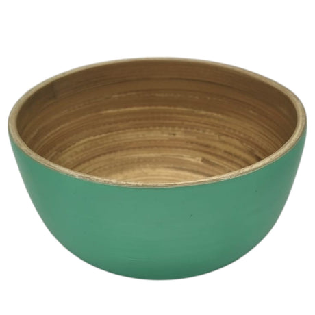 AKDC Modern Bamboo Round Serving Bowl - 12cmX6cm - Green&Bamboo - Al Kabayel Discount CentreAKDC Modern Bamboo Round Serving Bowl - 12cmX6cm - Green&BambooBowlsAKDCAl Kabayel Discount Centre