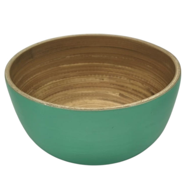 AKDC Modern Bamboo Round Serving Bowl - 12cmX6cm - Green&Bamboo - Al Kabayel Discount CentreAKDC Modern Bamboo Round Serving Bowl - 12cmX6cm - Green&BambooBowlsAKDCAl Kabayel Discount Centre