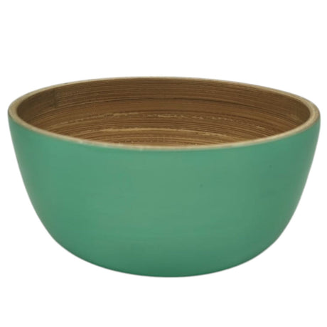 AKDC Modern Bamboo Round Serving Bowl - 12cmX6cm - Green&Bamboo - Al Kabayel Discount CentreAKDC Modern Bamboo Round Serving Bowl - 12cmX6cm - Green&BambooBowlsAKDCAl Kabayel Discount Centre