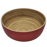 AKDC Modern Bamboo Round Serving Bowl - 15cmX6cm - Red&Bamboo - Al Kabayel Discount CentreAKDC Modern Bamboo Round Serving Bowl - 15cmX6cm - Red&BambooBowlsAKDCAl Kabayel Discount Centre