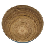 AKDC Modern Bamboo Round Serving Bowl - 16cmX10cm - Blue&Bamboo - Al Kabayel Discount CentreAKDC Modern Bamboo Round Serving Bowl - 16cmX10cm - Blue&BambooBowlsAKDCAl Kabayel Discount Centre