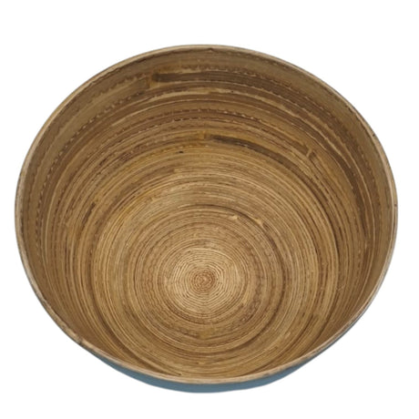 AKDC Modern Bamboo Round Serving Bowl - 16cmX10cm - Blue&Bamboo - Al Kabayel Discount CentreAKDC Modern Bamboo Round Serving Bowl - 16cmX10cm - Blue&BambooBowlsAKDCAl Kabayel Discount Centre
