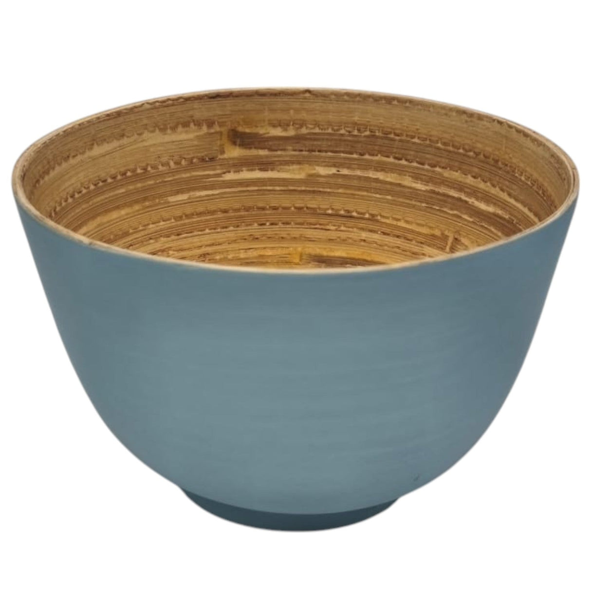 AKDC Modern Bamboo Round Serving Bowl - 16cmX10cm - Blue&Bamboo - Al Kabayel Discount CentreAKDC Modern Bamboo Round Serving Bowl - 16cmX10cm - Blue&BambooBowlsAKDCAl Kabayel Discount Centre