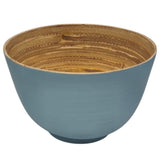 AKDC Modern Bamboo Round Serving Bowl - 16cmX10cm - Blue&Bamboo - Al Kabayel Discount CentreAKDC Modern Bamboo Round Serving Bowl - 16cmX10cm - Blue&BambooBowlsAKDCAl Kabayel Discount Centre