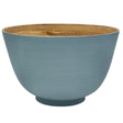 AKDC Modern Bamboo Round Serving Bowl - 16cmX10cm - Blue&Bamboo - Al Kabayel Discount CentreAKDC Modern Bamboo Round Serving Bowl - 16cmX10cm - Blue&BambooBowlsAKDCAl Kabayel Discount Centre