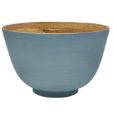 AKDC Modern Bamboo Round Serving Bowl - 16cmX10cm - Blue&Bamboo - Al Kabayel Discount CentreAKDC Modern Bamboo Round Serving Bowl - 16cmX10cm - Blue&BambooBowlsAKDCAl Kabayel Discount Centre