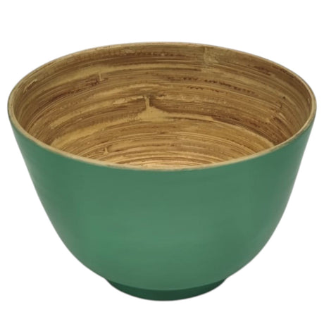 AKDC Modern Bamboo Round Serving Bowl - 16cmX10cm - Green&Bamboo - Al Kabayel Discount CentreAKDC Modern Bamboo Round Serving Bowl - 16cmX10cm - Green&BambooBowlsAKDCAl Kabayel Discount Centre
