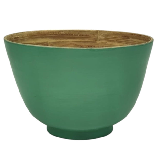 AKDC Modern Bamboo Round Serving Bowl - 16cmX10cm - Green&Bamboo - Al Kabayel Discount CentreAKDC Modern Bamboo Round Serving Bowl - 16cmX10cm - Green&BambooBowlsAKDCAl Kabayel Discount Centre