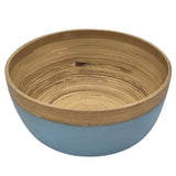 AKDC Modern Bamboo Round Serving Bowl - 18cmX8cm - Blue&Bamboo - Al Kabayel Discount CentreAKDC Modern Bamboo Round Serving Bowl - 18cmX8cm - Blue&BambooBowlsAKDCAl Kabayel Discount Centre