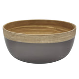 AKDC Modern Bamboo Round Serving Bowl - 18cmX8cm - CadetBlue&Bamboo - Al Kabayel Discount CentreAKDC Modern Bamboo Round Serving Bowl - 18cmX8cm - CadetBlue&BambooBowlsAKDCAl Kabayel Discount Centre