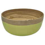 AKDC Modern Bamboo Round Serving Bowl - 18cmX8cm - LightGreen&Bamboo - Al Kabayel Discount CentreAKDC Modern Bamboo Round Serving Bowl - 18cmX8cm - LightGreen&BambooBowlsAKDCAl Kabayel Discount Centre
