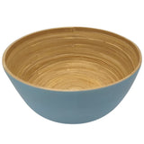 AKDC Modern Bamboo Round Serving Bowl - 25cmX12cm - Blue&Bamboo - Al Kabayel Discount CentreAKDC Modern Bamboo Round Serving Bowl - 25cmX12cm - Blue&BambooBowlsAKDCAl Kabayel Discount Centre
