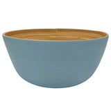 AKDC Modern Bamboo Round Serving Bowl - 25cmX12cm - Blue&Bamboo - Al Kabayel Discount CentreAKDC Modern Bamboo Round Serving Bowl - 25cmX12cm - Blue&BambooBowlsAKDCAl Kabayel Discount Centre
