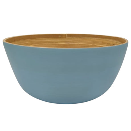 AKDC Modern Bamboo Round Serving Bowl - 25cmX12cm - Blue&Bamboo - Al Kabayel Discount CentreAKDC Modern Bamboo Round Serving Bowl - 25cmX12cm - Blue&BambooBowlsAKDCAl Kabayel Discount Centre