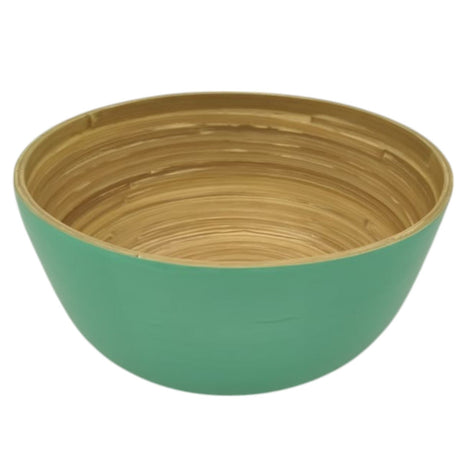 AKDC Modern Bamboo Round Serving Bowl - 25cmX12cm - Green&Bamboo - Al Kabayel Discount CentreAKDC Modern Bamboo Round Serving Bowl - 25cmX12cm - Green&BambooBowlsAKDCAl Kabayel Discount Centre