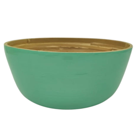 AKDC Modern Bamboo Round Serving Bowl - 25cmX12cm - Green&Bamboo - Al Kabayel Discount CentreAKDC Modern Bamboo Round Serving Bowl - 25cmX12cm - Green&BambooBowlsAKDCAl Kabayel Discount Centre