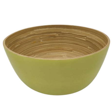 AKDC Modern Bamboo Round Serving Bowl - 25cmX12cm - LightGreen&Bamboo - Al Kabayel Discount CentreAKDC Modern Bamboo Round Serving Bowl - 25cmX12cm - LightGreen&BambooBowlsAKDCAl Kabayel Discount Centre