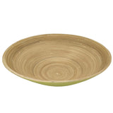 AKDC Modern Bamboo Round Serving Bowl - 30cmX10cm - LightGreen&Bamboo - Al Kabayel Discount CentreAKDC Modern Bamboo Round Serving Bowl - 30cmX10cm - LightGreen&BambooBowlsAKDCAl Kabayel Discount Centre