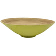 AKDC Modern Bamboo Round Serving Bowl - 30cmX10cm - LightGreen&Bamboo - Al Kabayel Discount CentreAKDC Modern Bamboo Round Serving Bowl - 30cmX10cm - LightGreen&BambooBowlsAKDCAl Kabayel Discount Centre