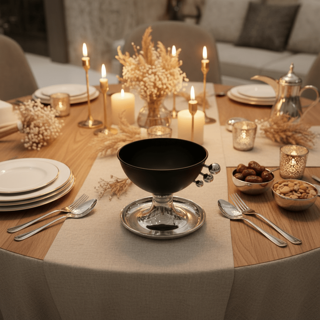 AKDC Modern Black and Silver Metal Footed Candy Bowl with Stylish Finish for Table Decoration – 15×12 cm - Al Kabayel Discount CentreAKDC Modern Black and Silver Metal Footed Candy Bowl with Stylish Finish for Table Decoration – 15×12 cmBowlsAKDCAl Kabayel Discount Centre