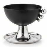 AKDC Modern Black and Silver Metal Footed Candy Bowl with Stylish Finish for Table Decoration – 15×12 cm - Al Kabayel Discount CentreAKDC Modern Black and Silver Metal Footed Candy Bowl with Stylish Finish for Table Decoration – 15×12 cmBowlsAKDCAl Kabayel Discount Centre