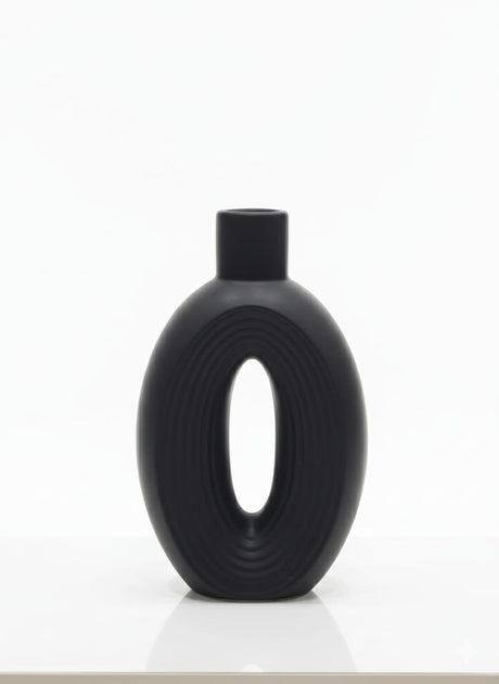 AKDC Modern Black Ceramic Decorative Vase – 26×15 cm - Al Kabayel Discount CentreAKDC Modern Black Ceramic Decorative Vase – 26×15 cmFlower/Plant PotsAKDCAl Kabayel Discount Centre