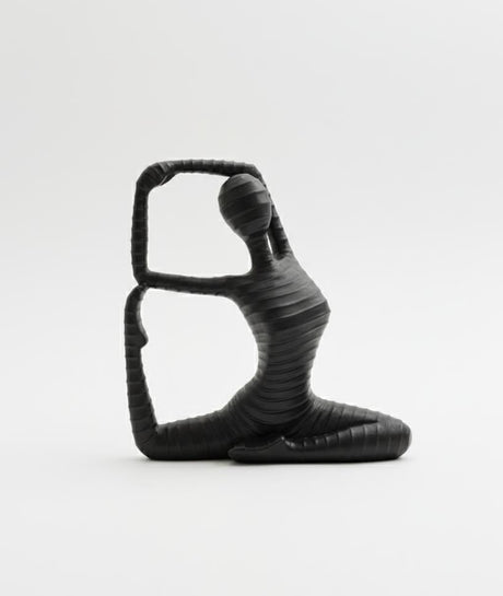 AKDC Modern Ceramic Yoga Girl Figurine – Black Meditative Sitting Pose Décor 16 cm - Al Kabayel Discount CentreAKDC Modern Ceramic Yoga Girl Figurine – Black Meditative Sitting Pose Décor 16 cmHome Décor AccentsAKDCAl Kabayel Discount Centre