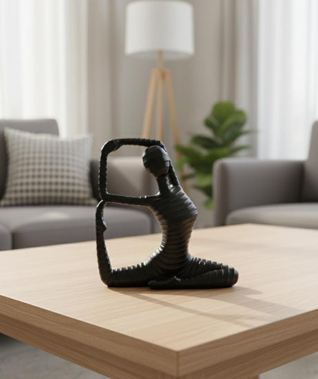 AKDC Modern Ceramic Yoga Girl Figurine – Black Meditative Sitting Pose Décor 16 cm - Al Kabayel Discount CentreAKDC Modern Ceramic Yoga Girl Figurine – Black Meditative Sitting Pose Décor 16 cmHome Décor AccentsAKDCAl Kabayel Discount Centre