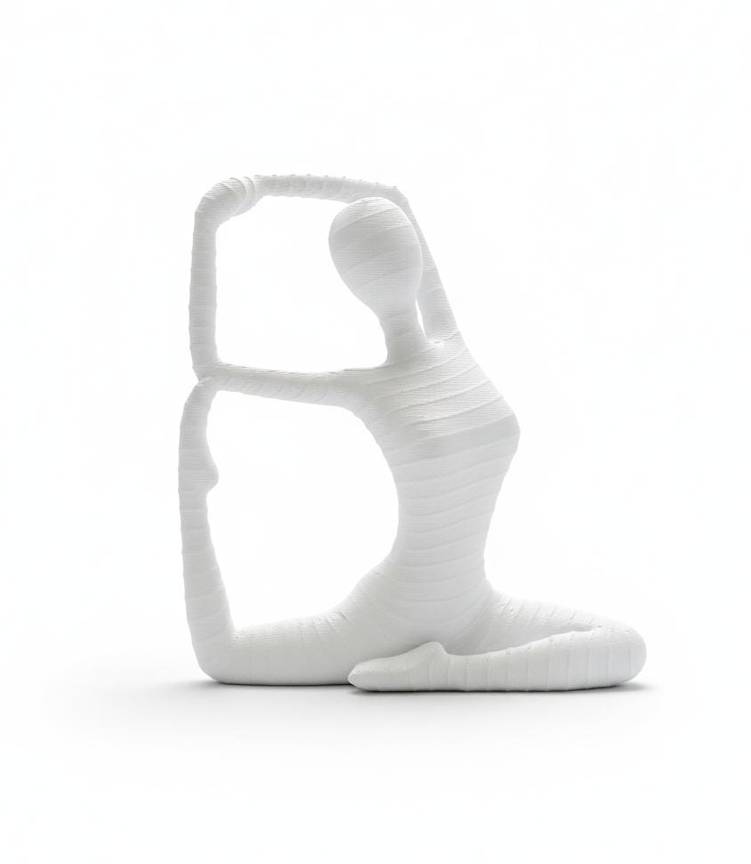 AKDC Modern Ceramic Yoga Girl Figurine – White Meditative Sitting Pose Home Décor 16 cm - Al Kabayel Discount CentreAKDC Modern Ceramic Yoga Girl Figurine – White Meditative Sitting Pose Home Décor 16 cmHome Décor AccentsAKDCAl Kabayel Discount Centre