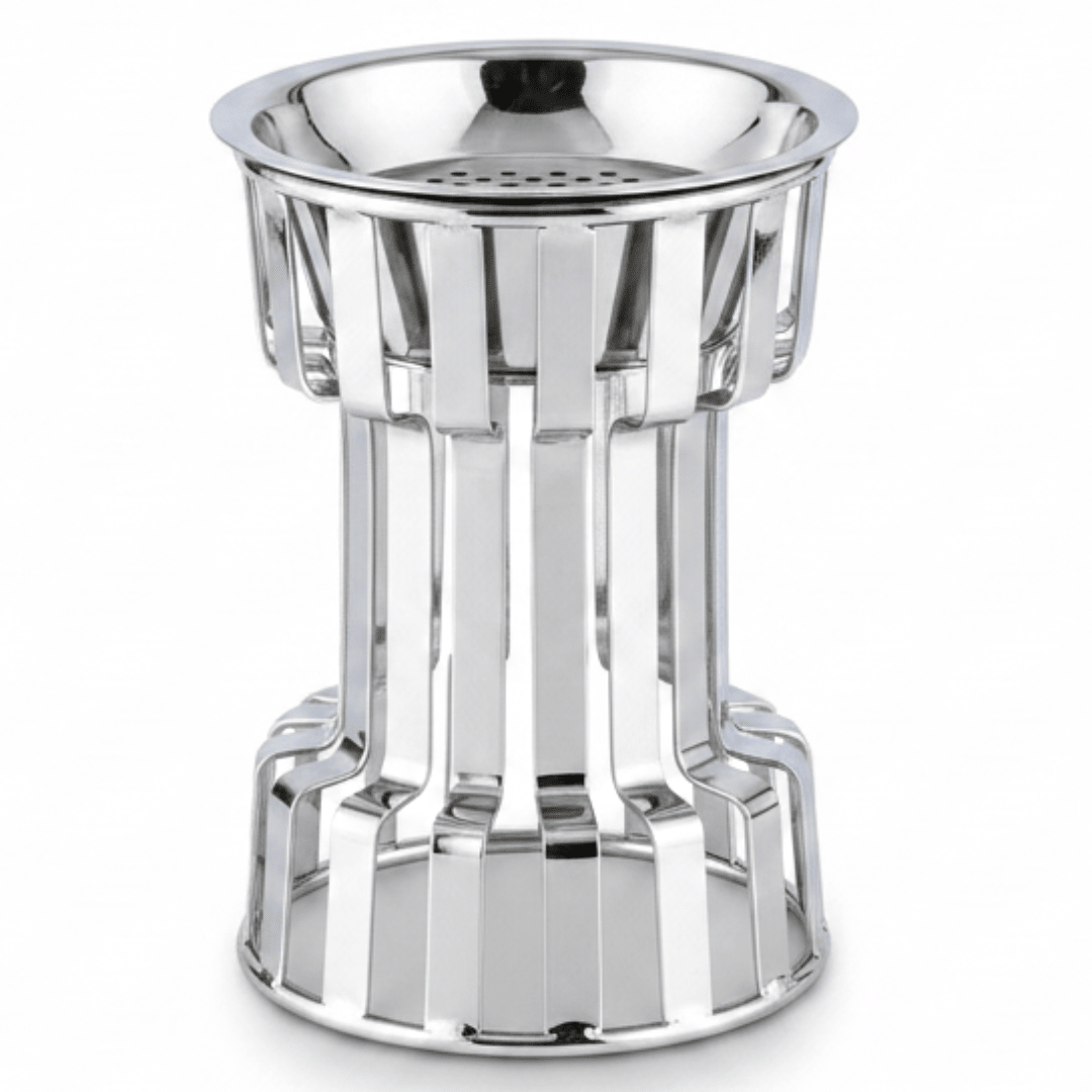 AKDC Modern Decorative Stainless Steel Incense Burner Holder – Elegant Home Fragrance Accessory – 16 × 11 cm - Al Kabayel Discount CentreAKDC Modern Decorative Stainless Steel Incense Burner Holder – Elegant Home Fragrance Accessory – 16 × 11 cmIncense BurnerAKDCAl Kabayel Discount Centre