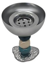 AKDC Modern Design Round Metal Incense Burner 14cm*10cm, Silver - Al Kabayel Discount CentreAKDC Modern Design Round Metal Incense Burner 14cm*10cm, SilverHome Décor AccentsAKDCAl Kabayel Discount Centre