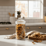 AKDC Modern Elegant Clear Acrylic Storage Canister with Secure Lid for Kitchen Organization 17 × 10 cm - Al Kabayel Discount CentreAKDC Modern Elegant Clear Acrylic Storage Canister with Secure Lid for Kitchen Organization 17 × 10 cmJars & Food SaversAKDCAl Kabayel Discount Centre